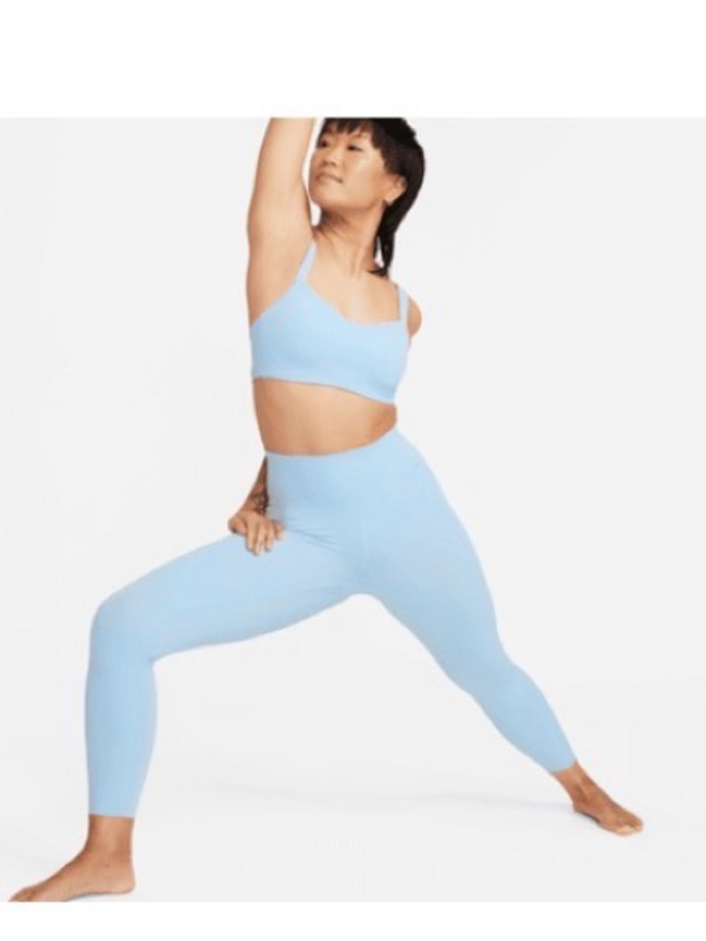 Nike Zenvy Women's High-Waist Leggings - Light Armory (powder blue color) (xs)